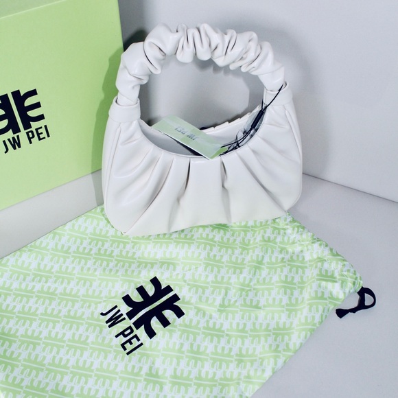 JW PEI Women's Gabbi Ruched Hobo Handbag - Ivory - Picture 3 of 9